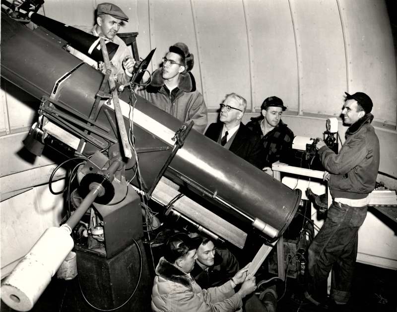 November 14, 1953 - Gang gathered at A-Scope