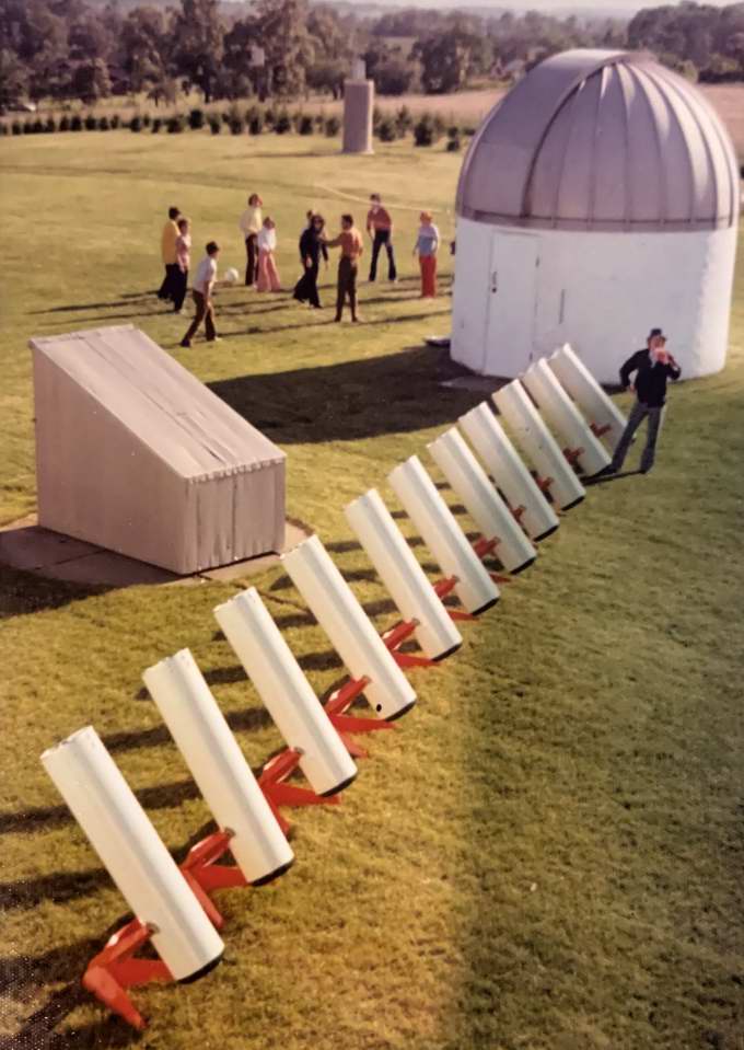 Portascopes in 1974. Project completed. Bill Collins.