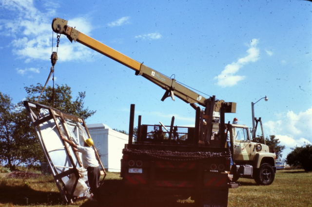 Wisconsin Electric delivers donated 10 foot dish