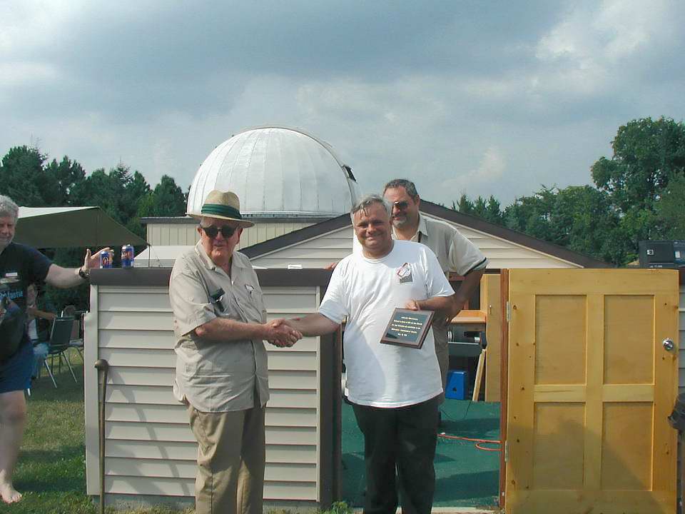 Bill Albrecht at the Albrecht Observatory Dedication