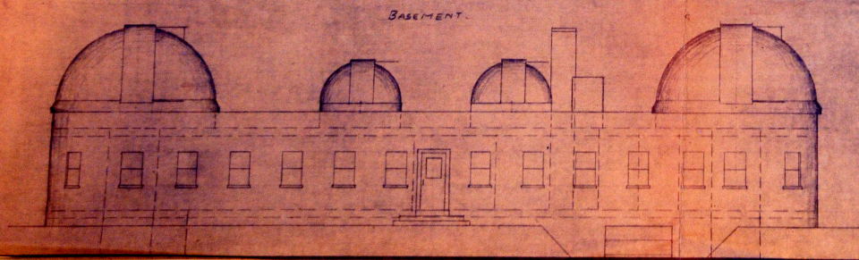 Exterior view, from the south.