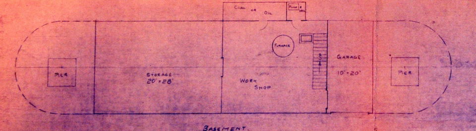 Basement level plan.