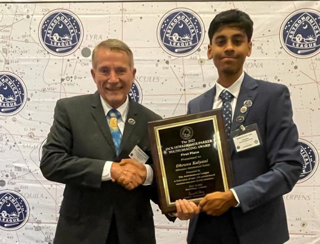 Dhruva Kalyani with AL's Carroll Iorg at ALCON 2023.