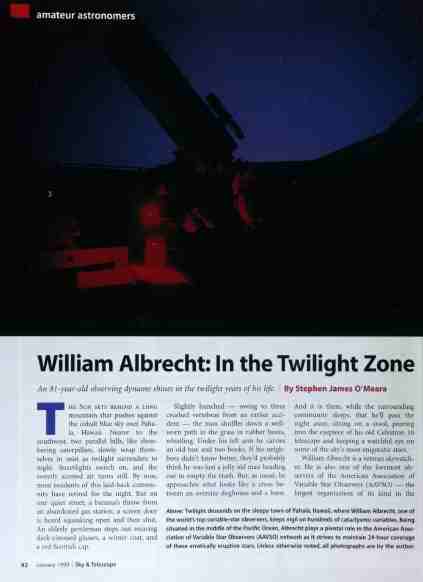 Sky and Telescope, Jan. 1999