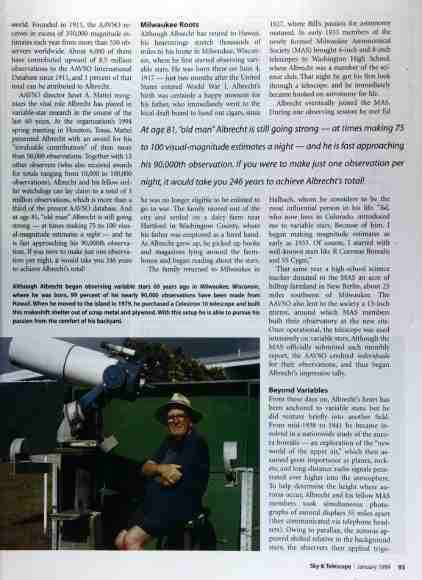 Sky and Telescope, Jan. 1999