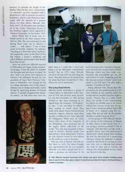 Sky and Telescope, Jan. 1999