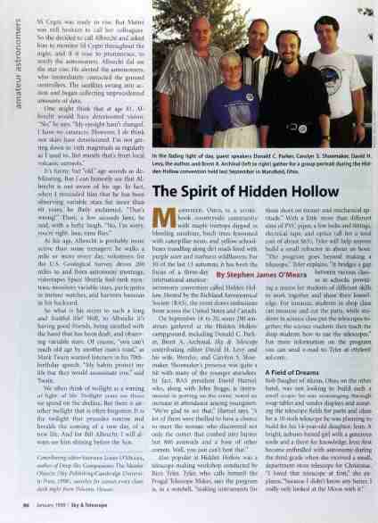 Sky and Telescope, Jan. 1999