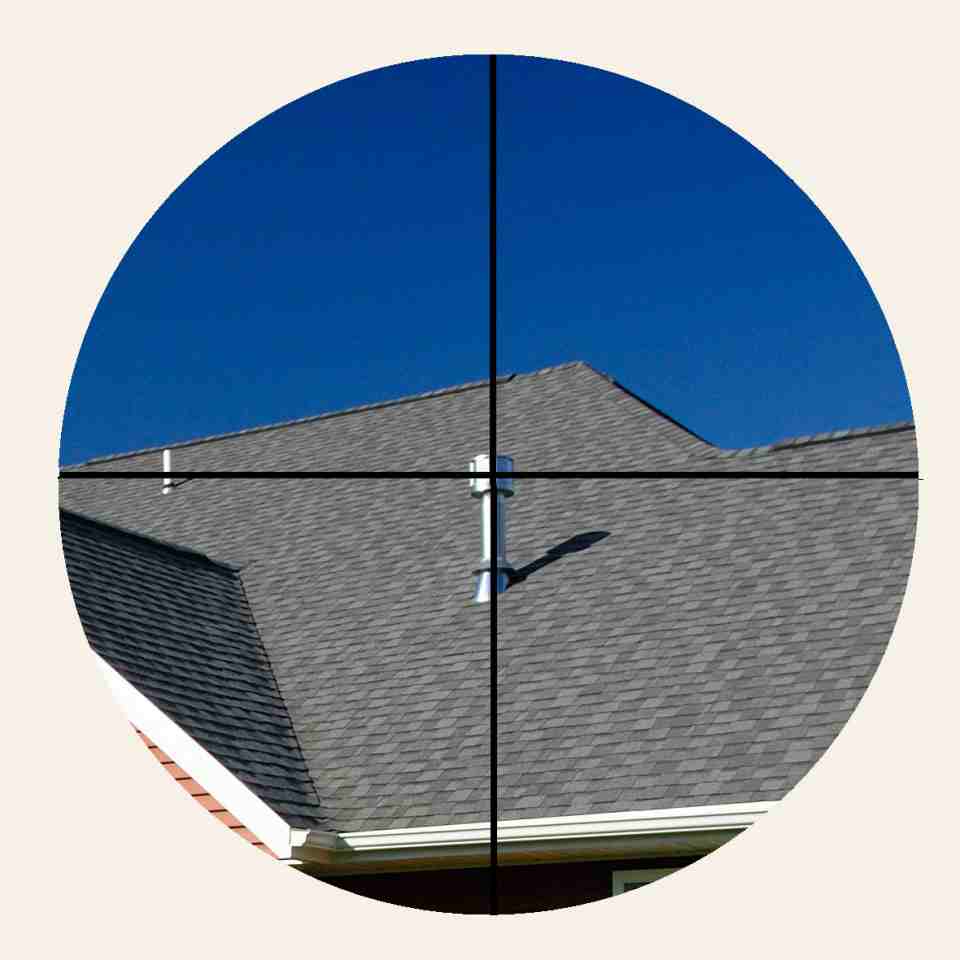 Chimney flue perfectly aligned in the finder scope. MAS image. Chimney flue perfectly aligned in the finder scope. MAS image.