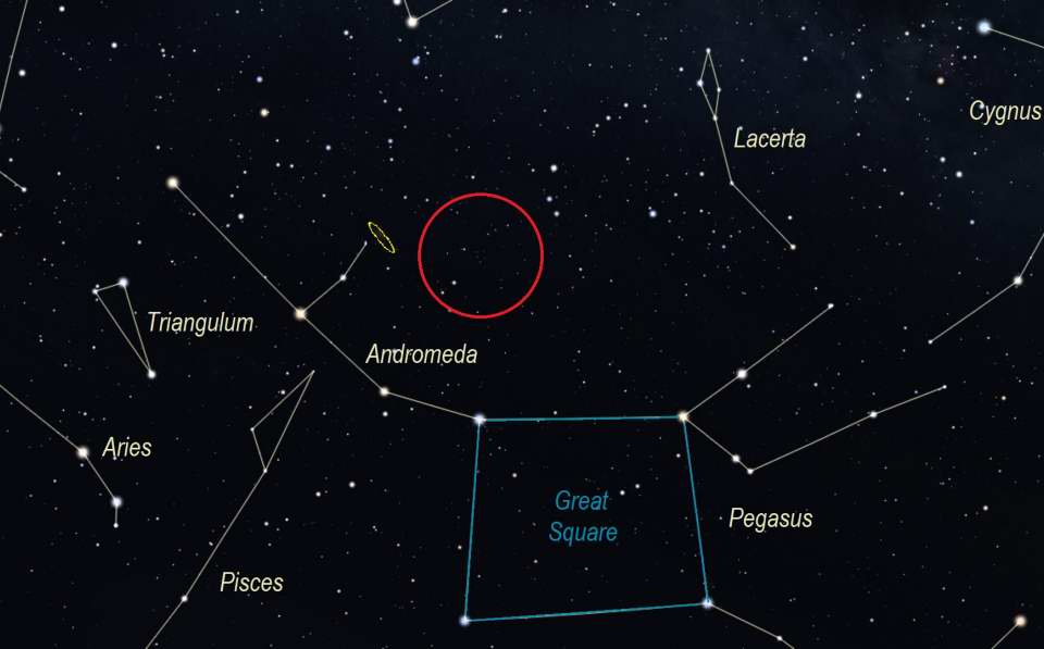 Home Plate finder chart - Stellarium