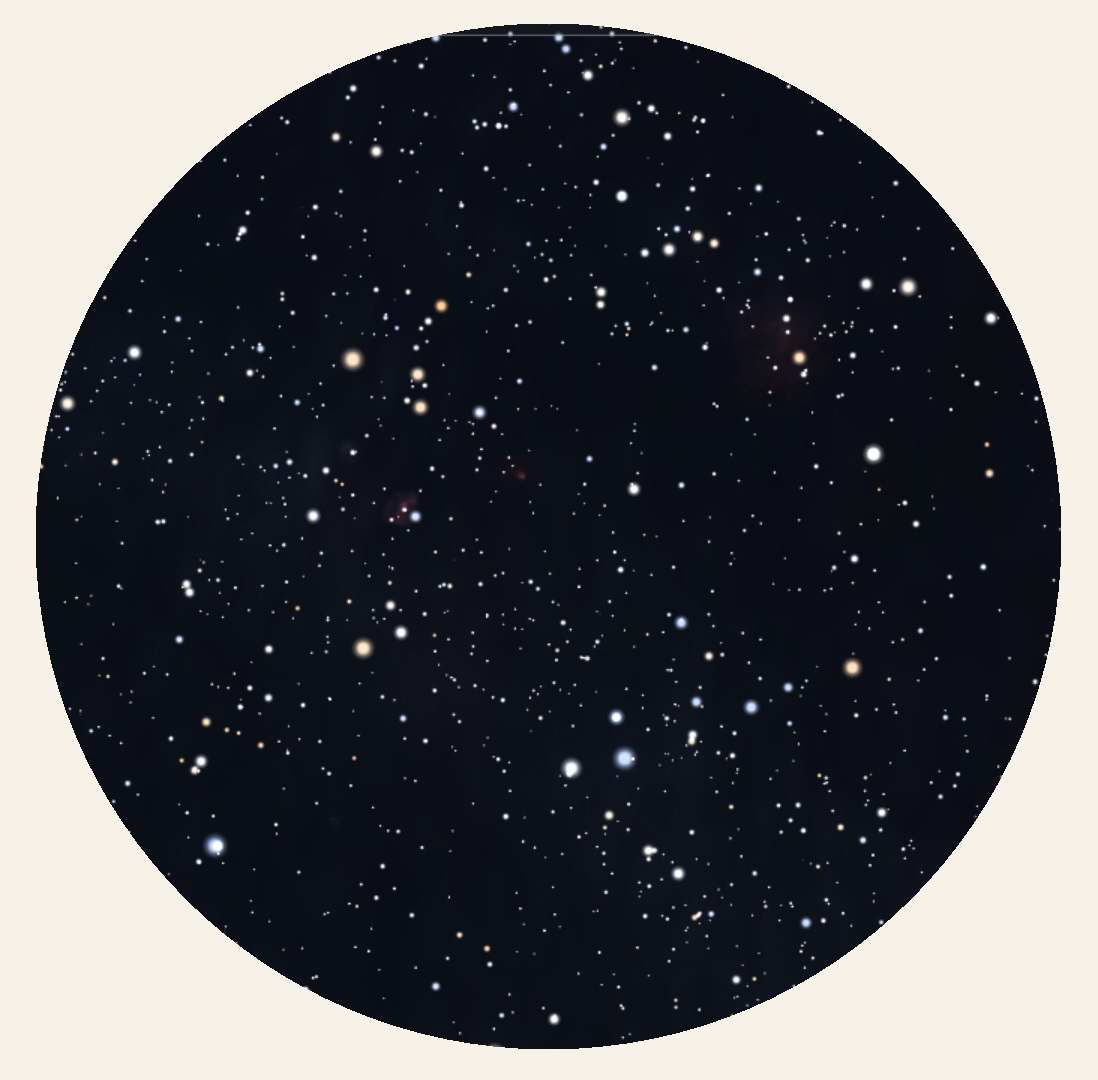 Lucky 7 and the Airplane - Stellarium