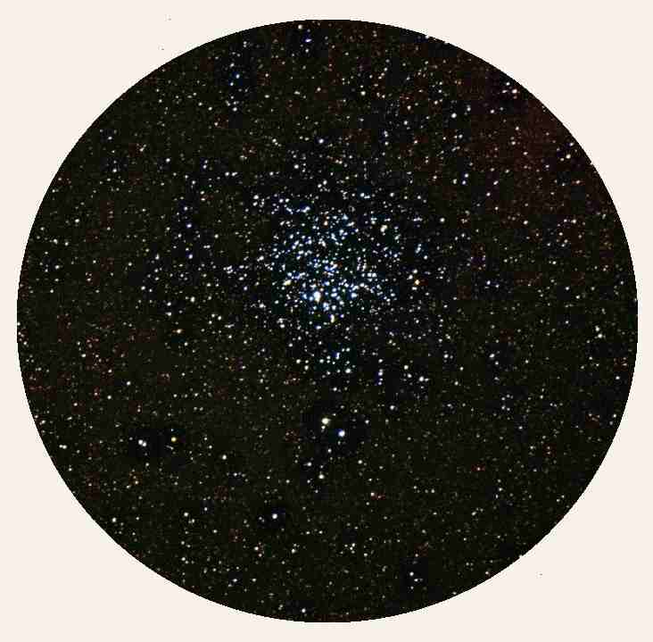 Wild Duck Cluster - M11 in a small telescope - MAS image