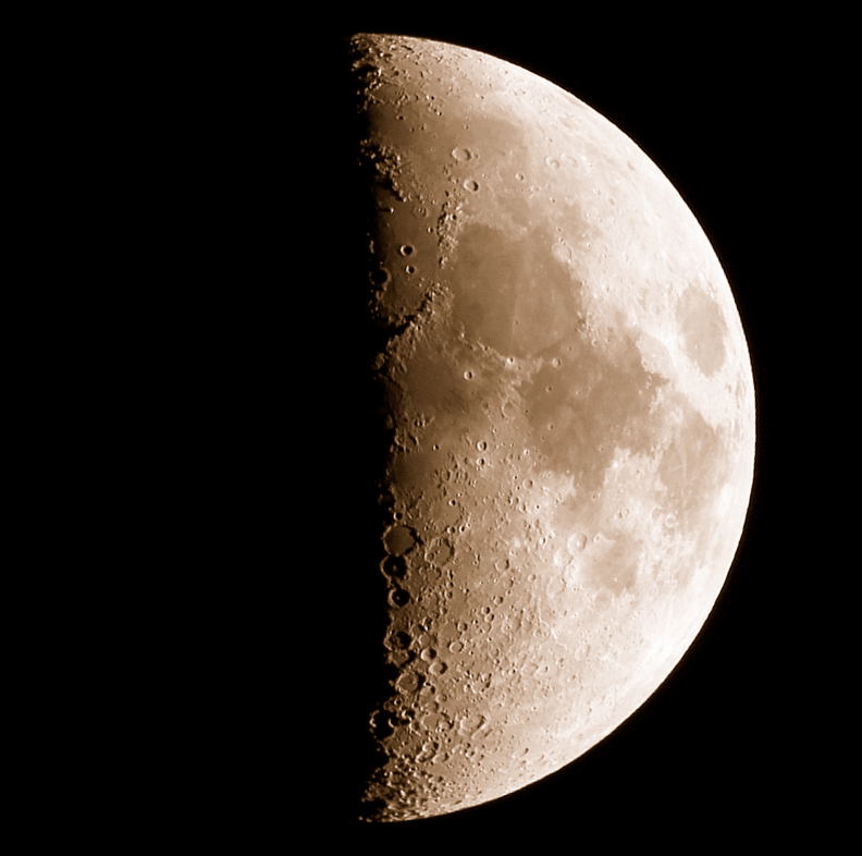 First Quarter Moon by John Asztalos - Milwaukee Astronomical Society image First Quarter Moon by John Asztalos - Milwaukee Astronomical Society image