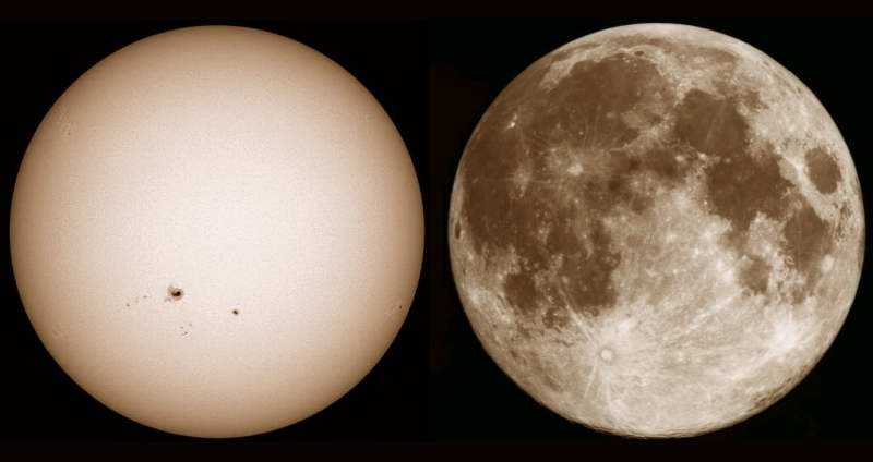 The Sun and Moon - MAS images The Sun and Moon - MAS images