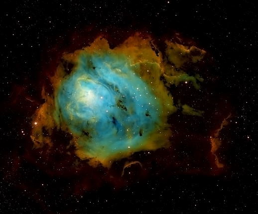 Image by Dennis Roscoe - M8, Lagoon Nebula Lagoon Nebula