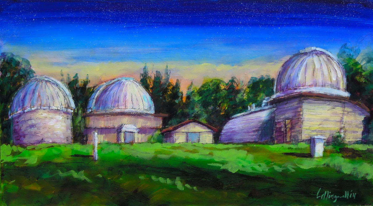 Les Leffingwell's Portrait of the MAS Observatory: Twilight Domes