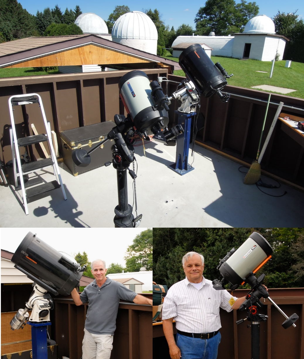 The new GOTO telescopes at the observatory The new ZII Telescopes