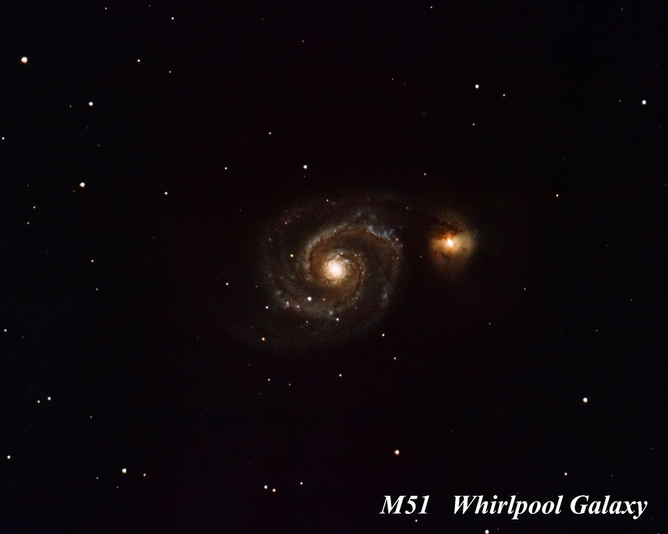 M51 
		- Whirlpool Galaxy<br>
		