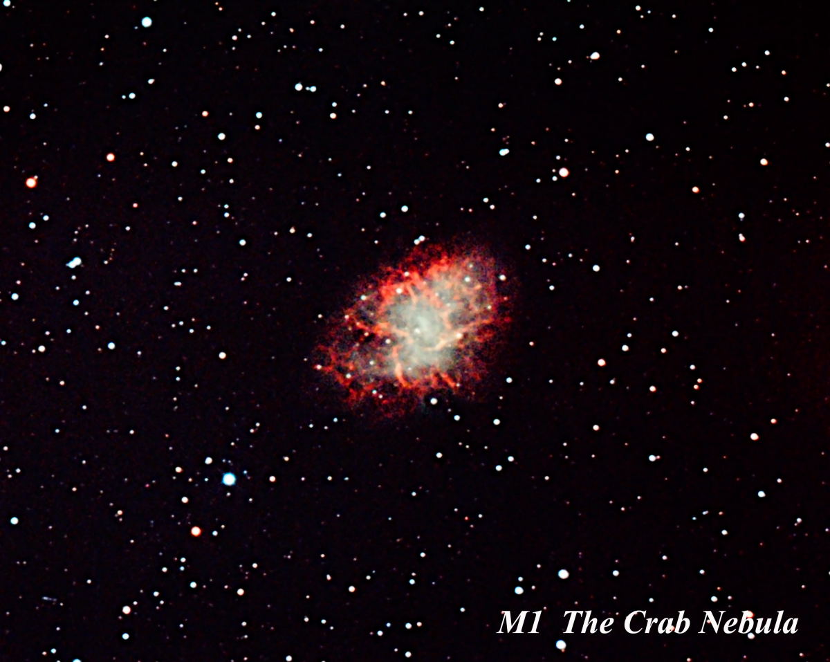 M1 
		- Crab Nebula<br>
		 by Paul Borchardt 