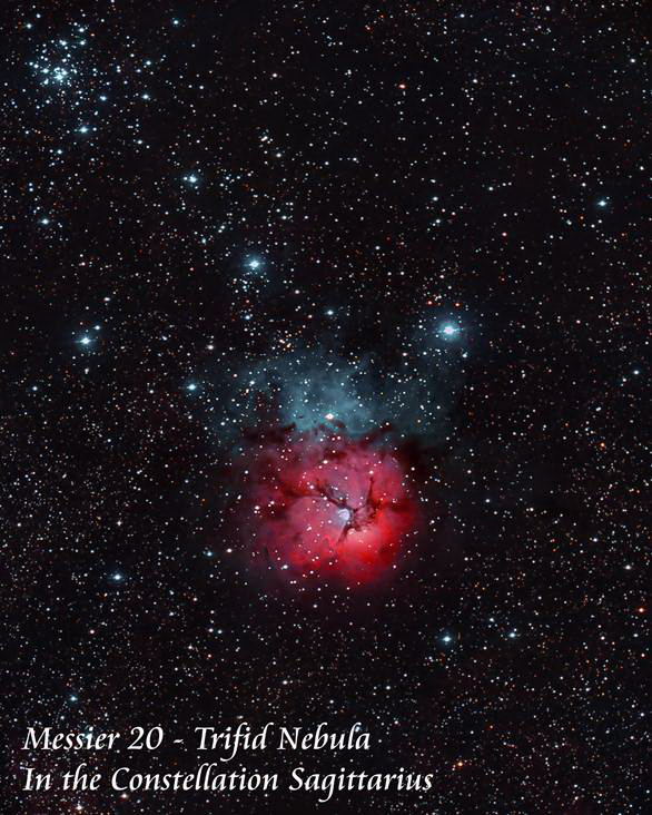 M20 - 
		Trifid Nebula