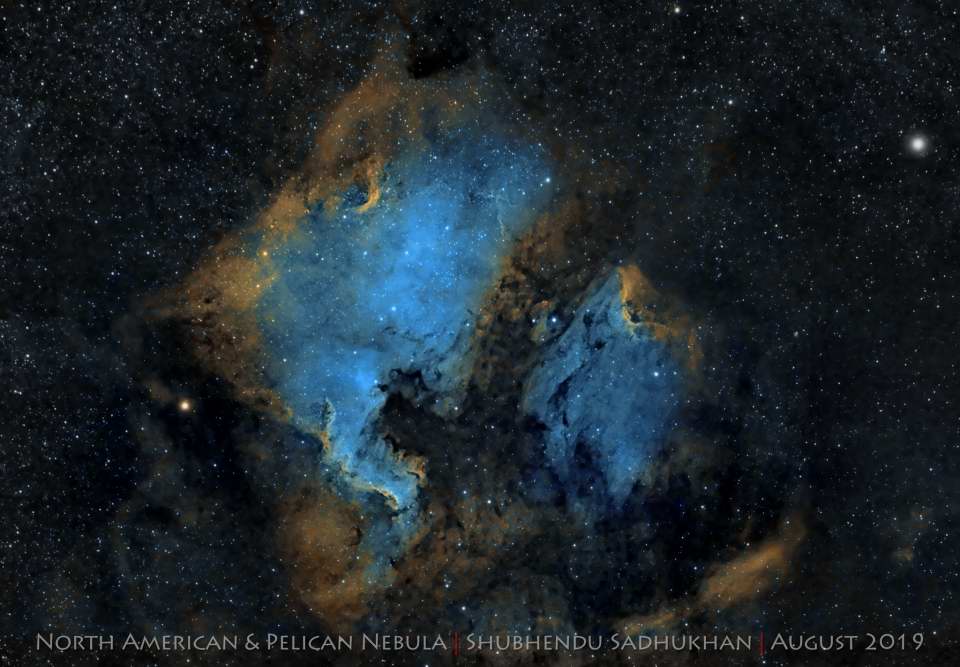 North American and Pelican Nebulas