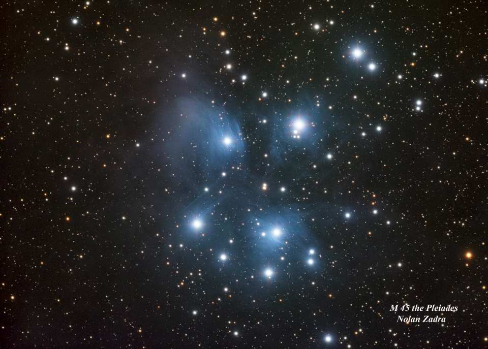 M45 - The Pleiades by Nolan Zadra 