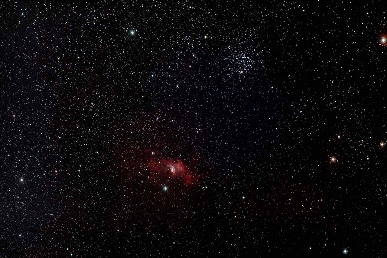 M52 / Bubble Nebula  by Steve Volp 