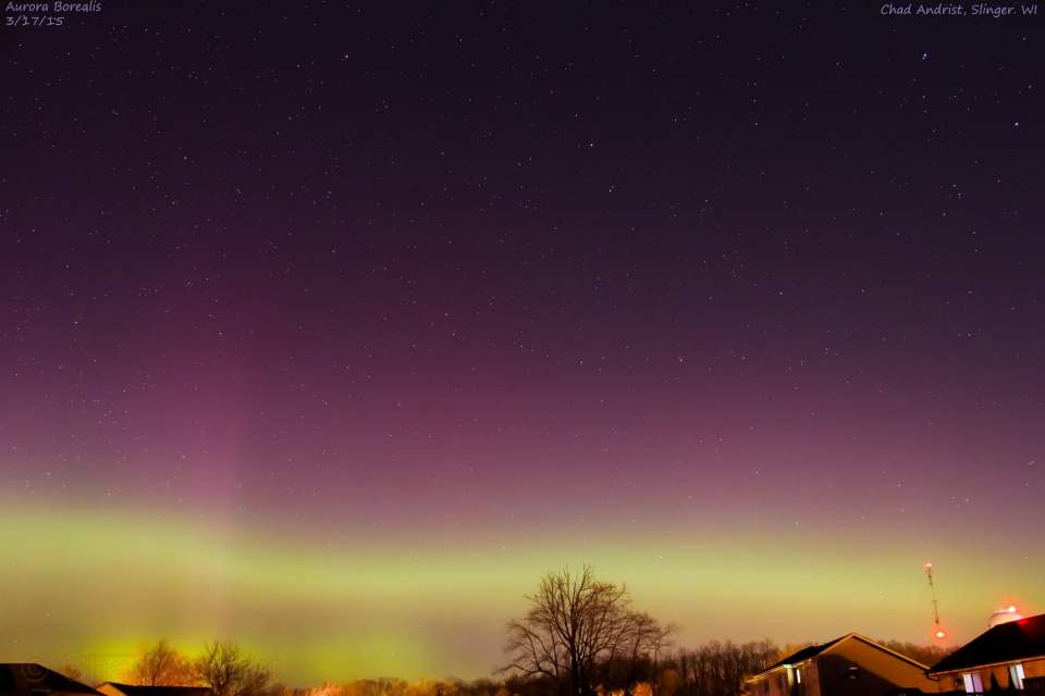 Aurora - St. Patrick's Day from Slinger, WI 
