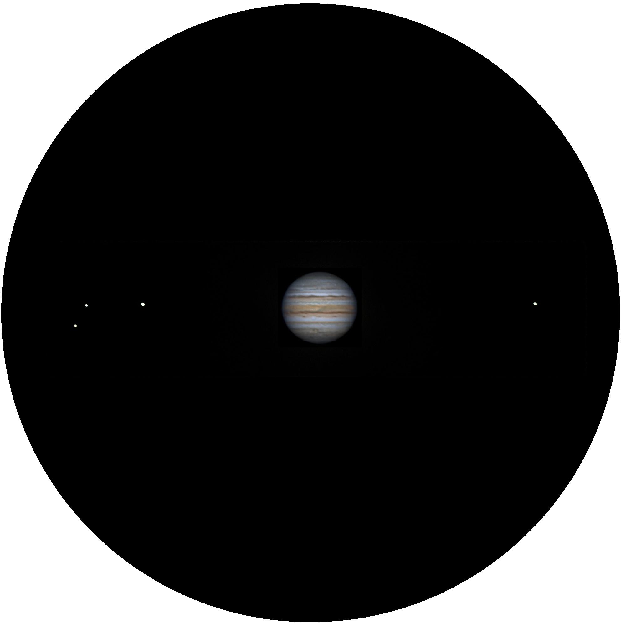 Jupiter and the 4 Galileon Moons