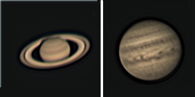 Saturn & 
		Jupiter 