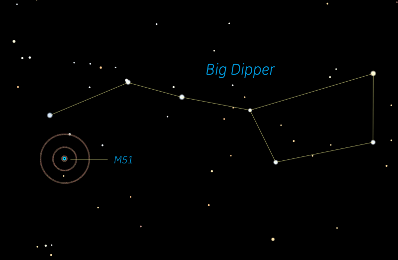 M51 finder with a Telrad