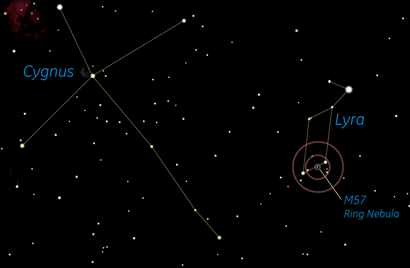 M57 finder with a Telrad