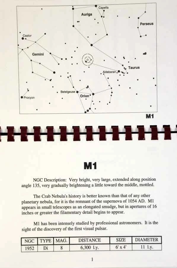 M1 Telrad Finder Chart