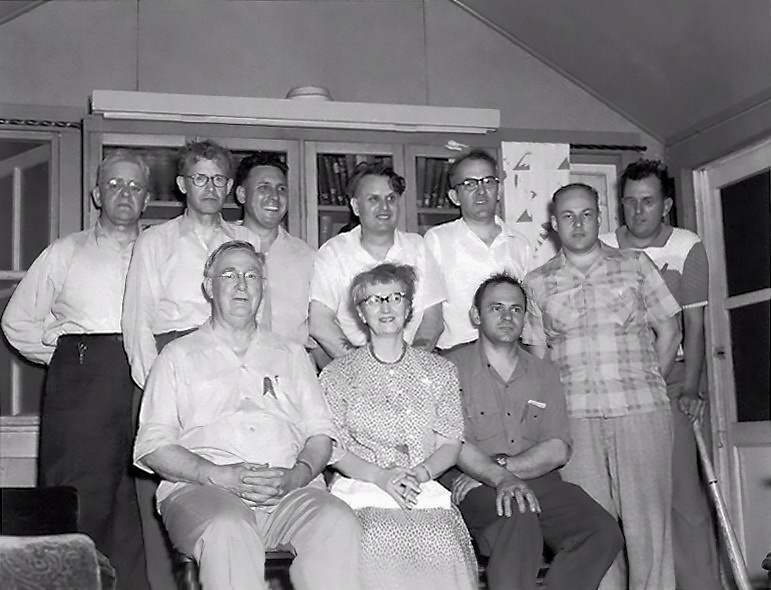 Ralph Buckstaff with the staff of the MAS in 1951
