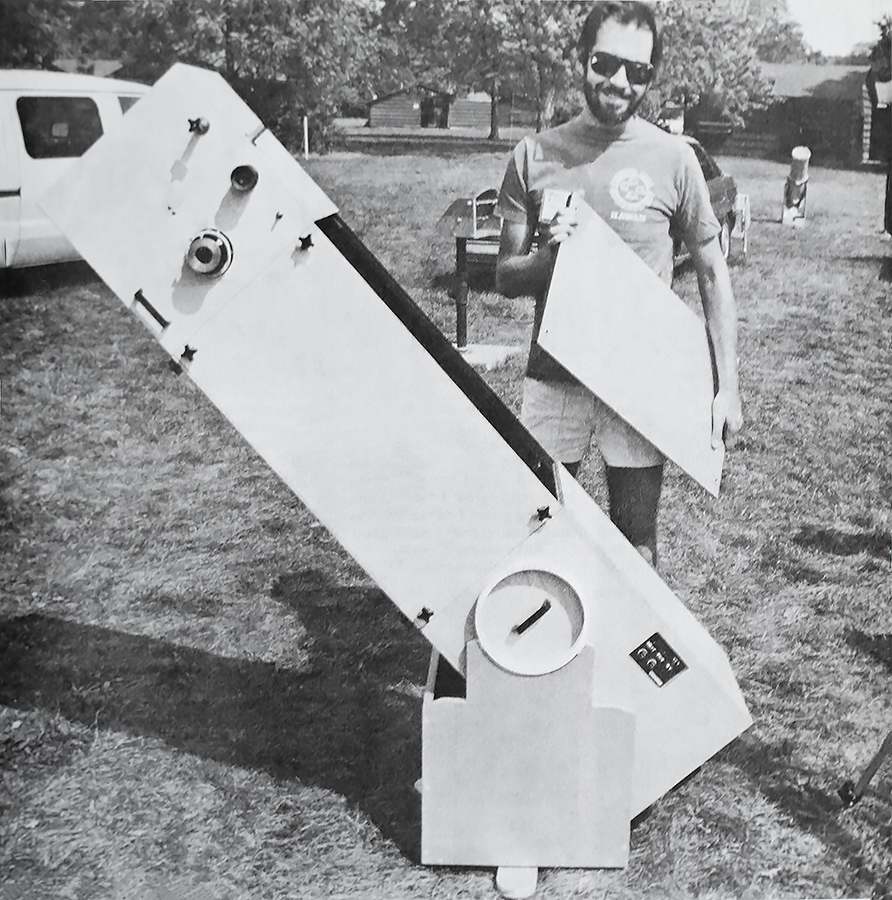 John Asztalos at 1988 Astrofest with his 12.5 reflector