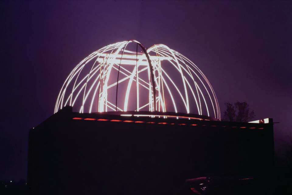 Nov 1981 - Dome work at night