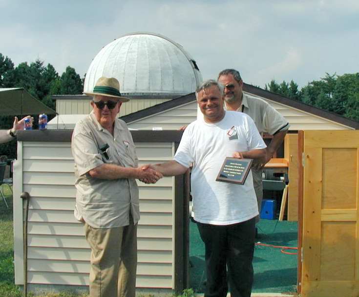 Bill Albrecht at the Albrecht Observatory Dedication