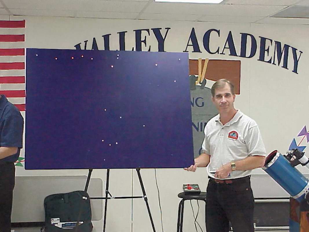 Gene Hanson - Variable star presentation using his light board.