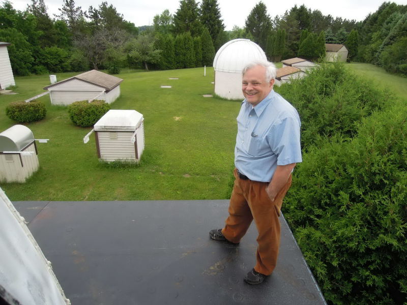 Scott Jamieson on the Z-Dome roof - 2015