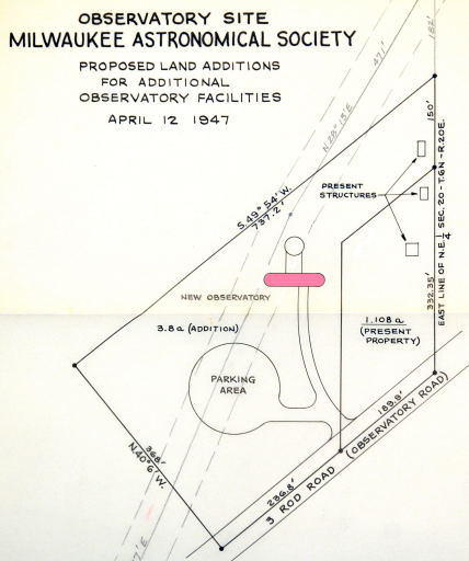 1947 plans for major expansion of the observatory.