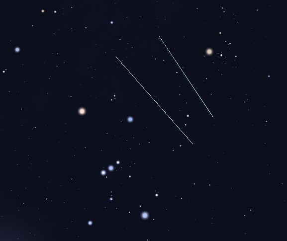Duplicate meteor trail plots from different locations