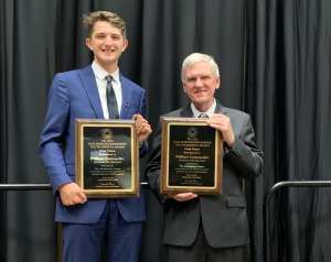 William Gottemoller with AL's Chuck Allen at ALCON 2022 with his 2 Horkheimer awards. 