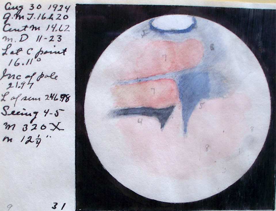 Mars during the 1924 opposition