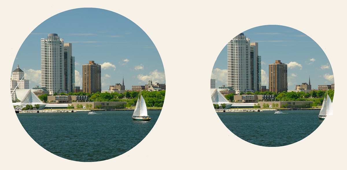 Binocular Field of View Comparison - Same magnification - MAS image