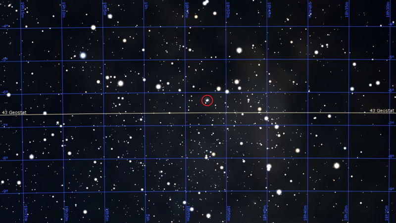 Zoomed in area of Scutum centered around M11, the Wild Duck Cluster. Stellarium.