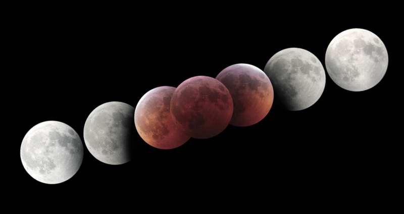 Lunar eclipse collage - MAS images