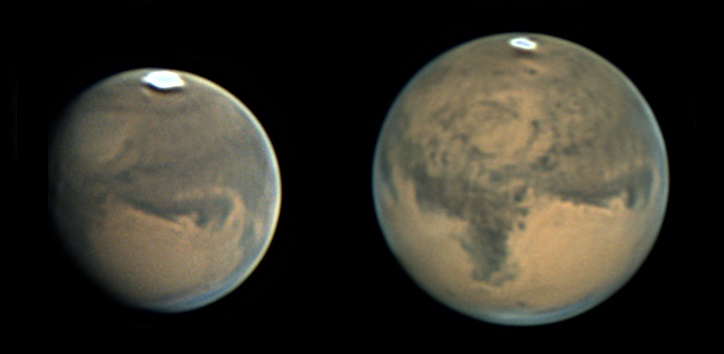 Mars in gibbous and full phases. Lee Keith - MAS images