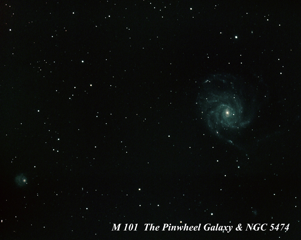 M101 & NGC 5474 by Paul Borchardt 