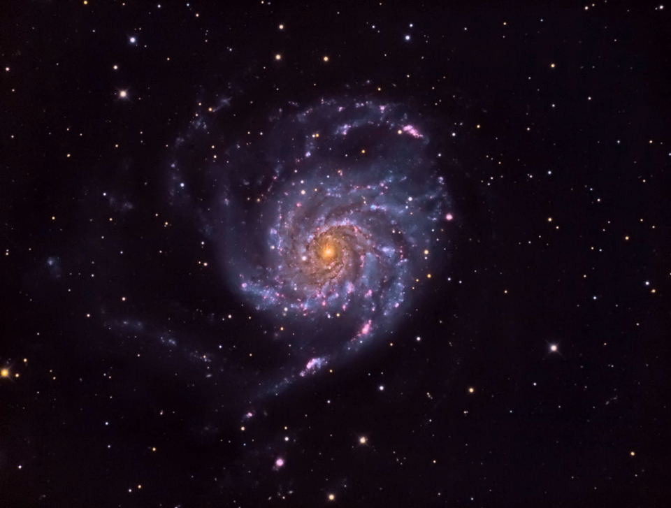 M101 
		/ The Pinwheel Galaxy<br> by Chad Andrist 