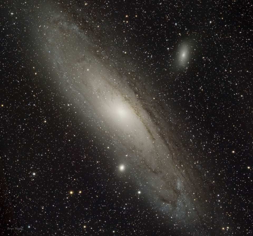 M31, 32, 110 - The Andromeda Galaxy by Arun Hegde 