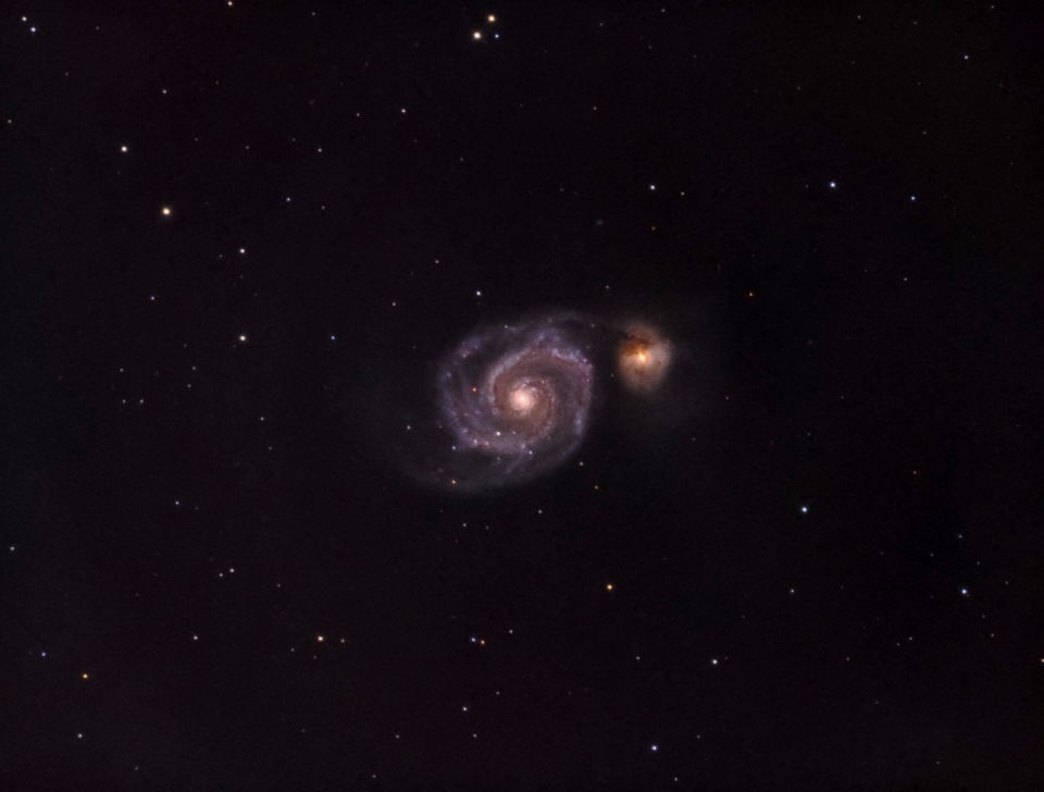 M51	/ The Whirlpool Nebula<br> by Chad Andrist 